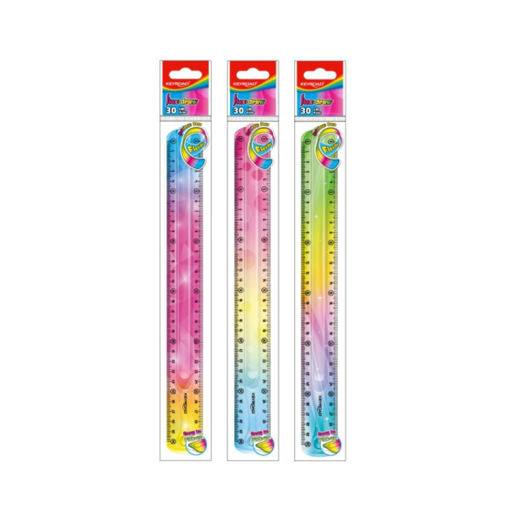 Picture of KEYROAD FLEXIBLE RULER 30CM RAINBOW